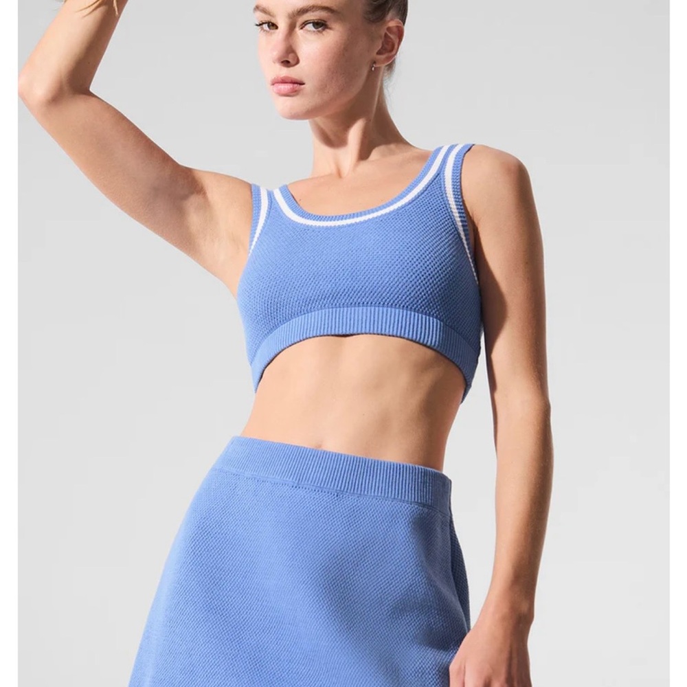 ALO Yoga Light Blue Knit Apparel
